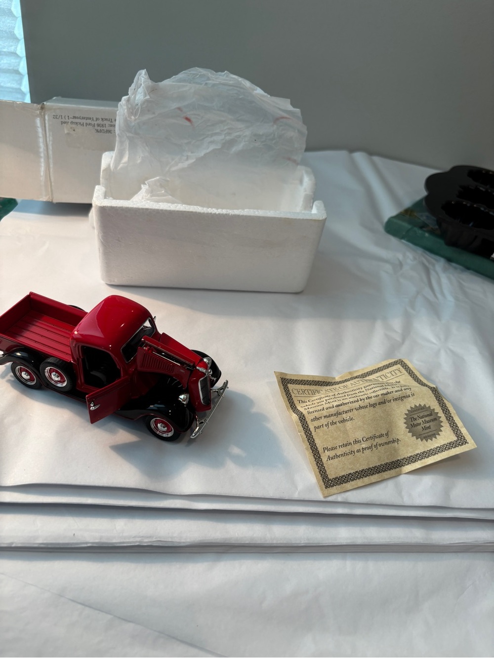 1936 Ford Pickup Red Model 0riginal Box